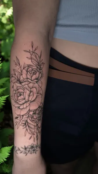 Kwiaty tattoo